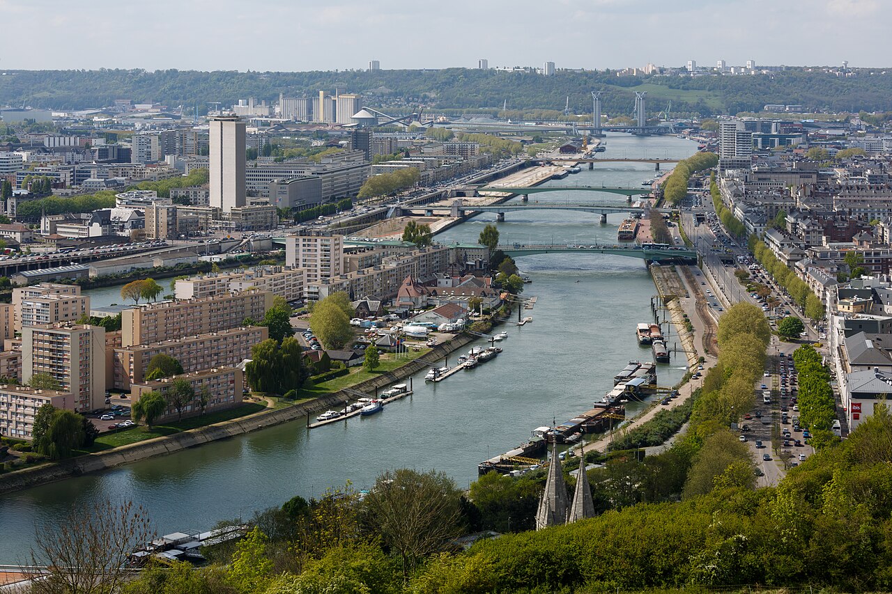 Panorama de Rouen et de la Seine